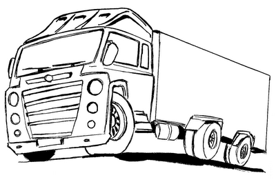 Caminhão Scania  Desenhos para Imprimir e Colorir